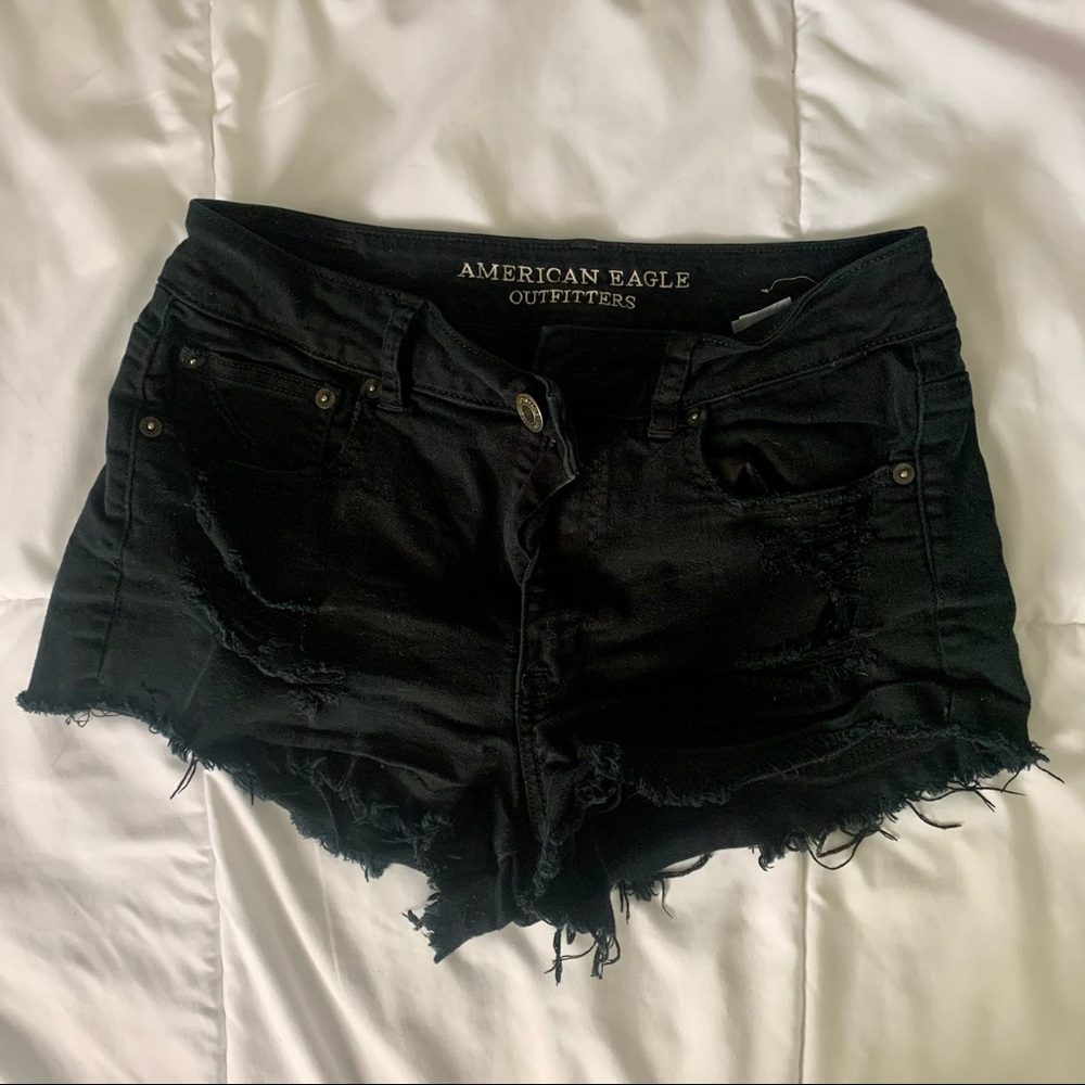 American Eagle Outfitters Black Jean Shorts